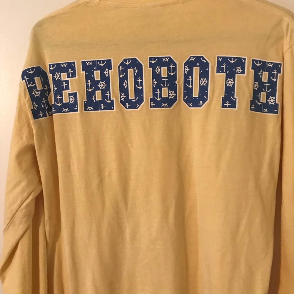 Rehoboth Beach long sleeve yellow t